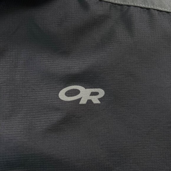 Outdoor Research Marvel Jacket Black & Gray Size Large Fleece Lined Windbreaker - Picture 6 of 11
